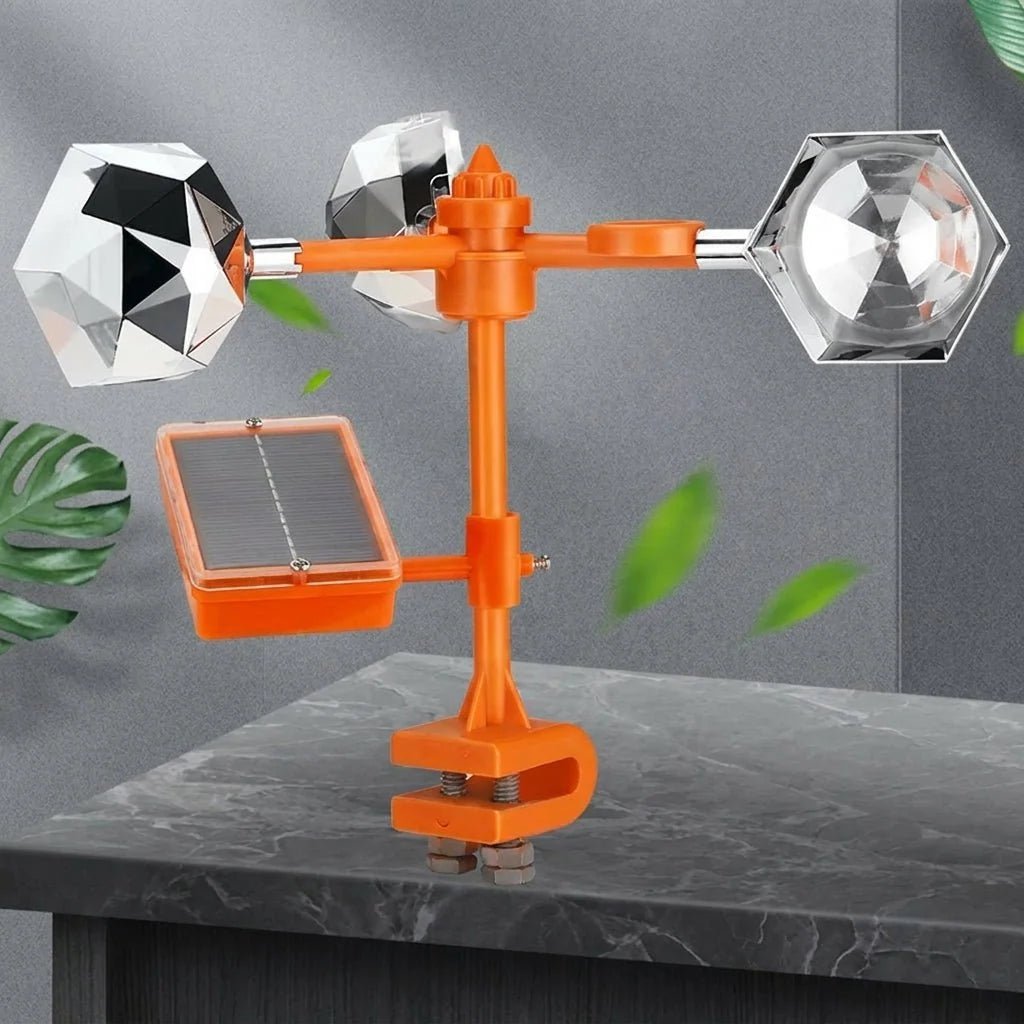 Ultrasonic Bird Repeller with 360° Rotation – Solar Pigeon Deterrent for Garden Protection - We are MFEO