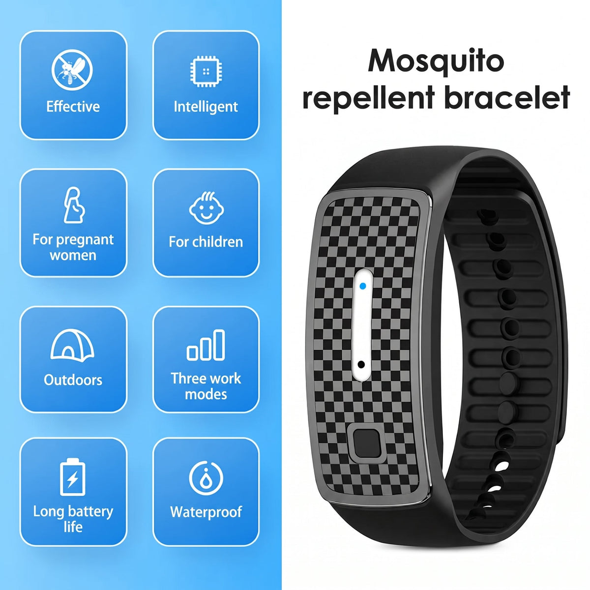 Ultrasonic Mosquito Repellent Bracelet for Kids and Pets – USB Rechargeable, 150 Hours Protection - We are MFEO
