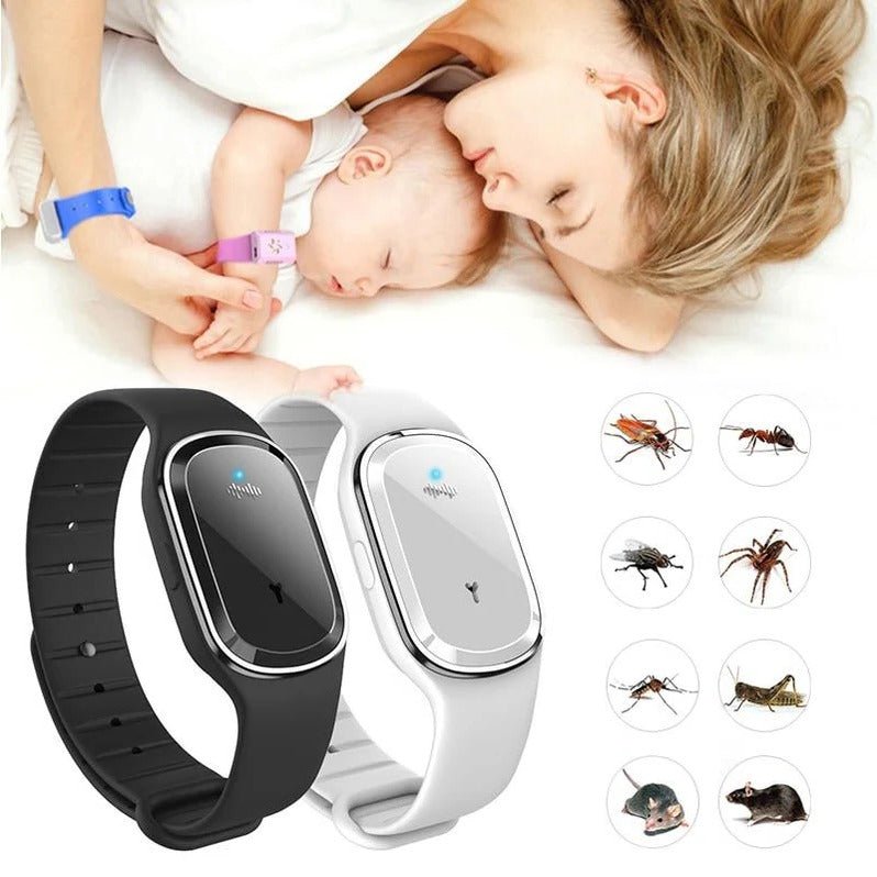 Ultrasonic Mosquito Repellent Wristband – Waterproof, Rechargeable with Three Modes - We are MFEO