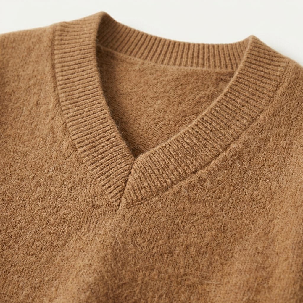 V-Neck Knit Pullover Sweater for Women – Relaxed Fit, Comfortable for Everyday Wear - We are MFEO