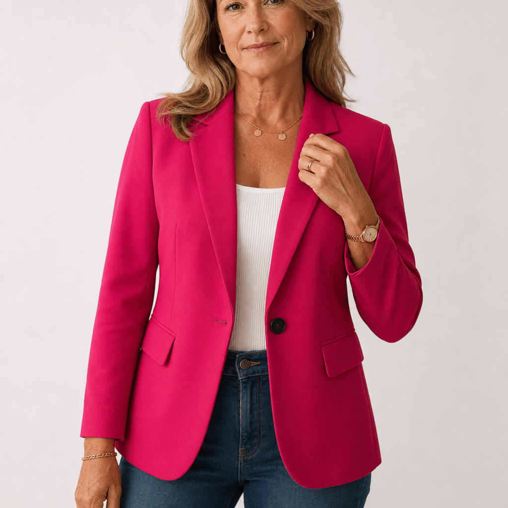 Women's Blazer with Notch Lapel – Classic Fit for Office and Casual Wear - We are MFEO