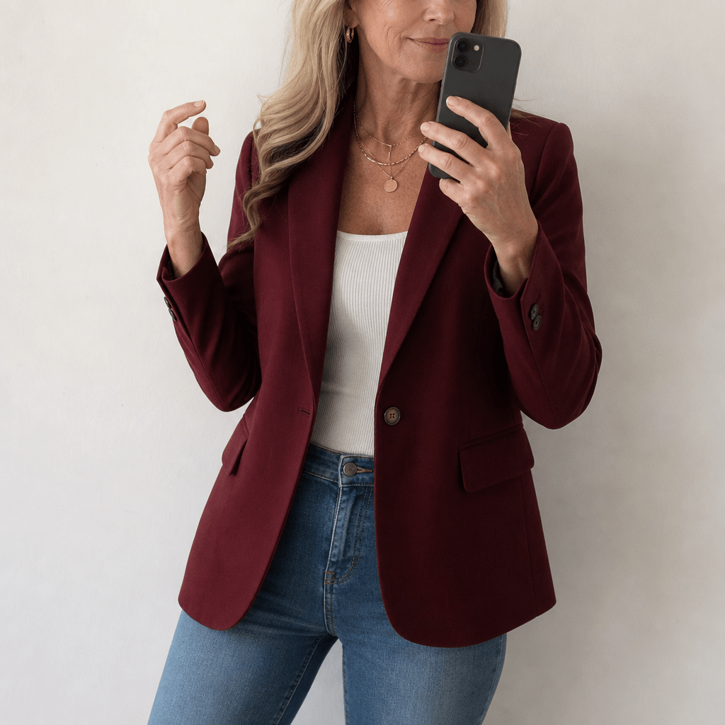 Women's Blazer with Notch Lapel – Classic Fit for Office and Casual Wear - We are MFEO