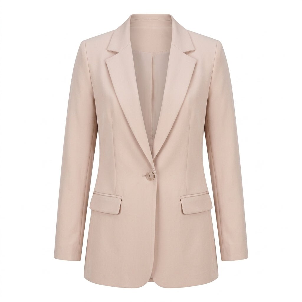 Womens Blazer with Shawl Lapel – Longline Open Front Design - We are MFEO