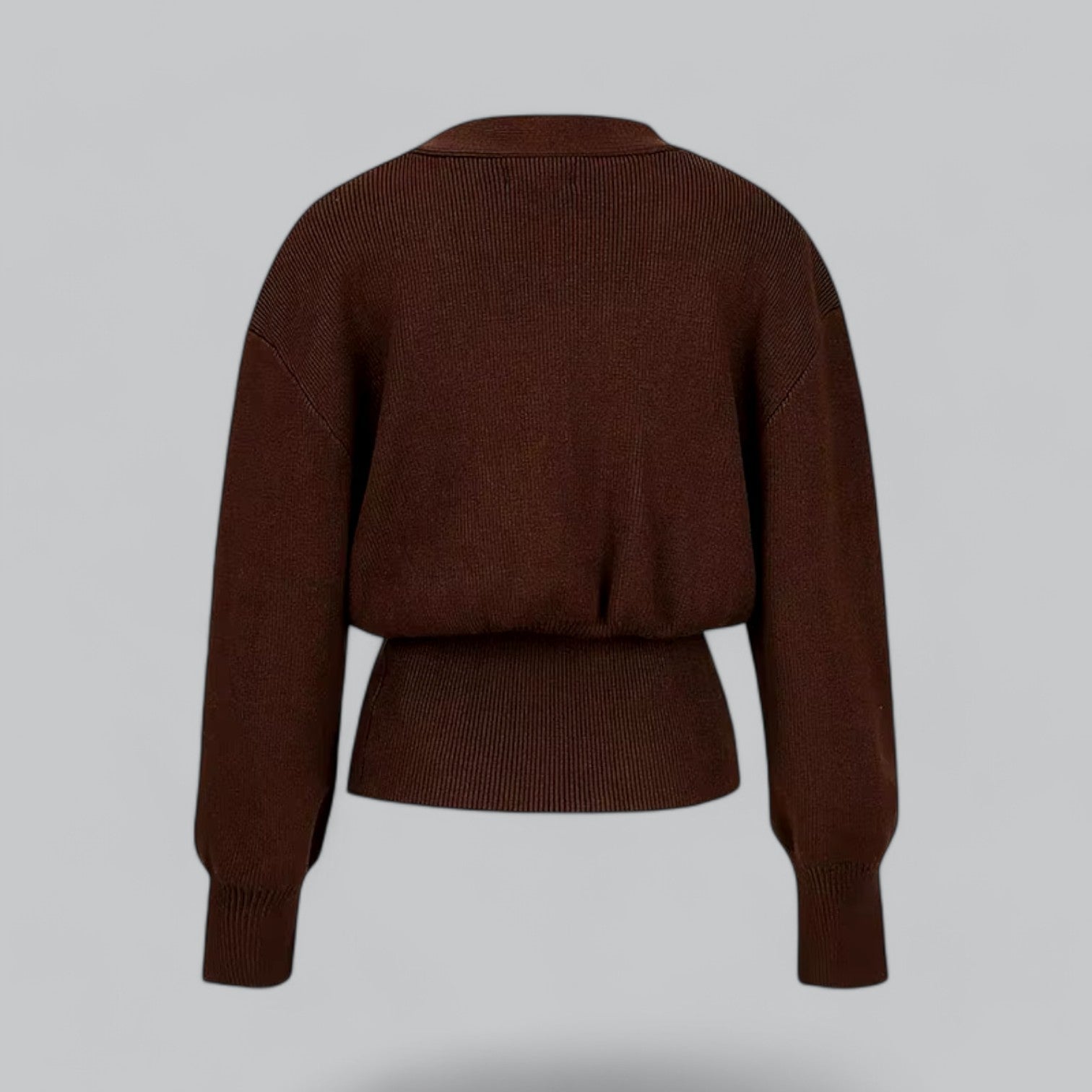 Women's Cardigan V - Neck – Tailored Fit with Gold Closure - We are MFEO