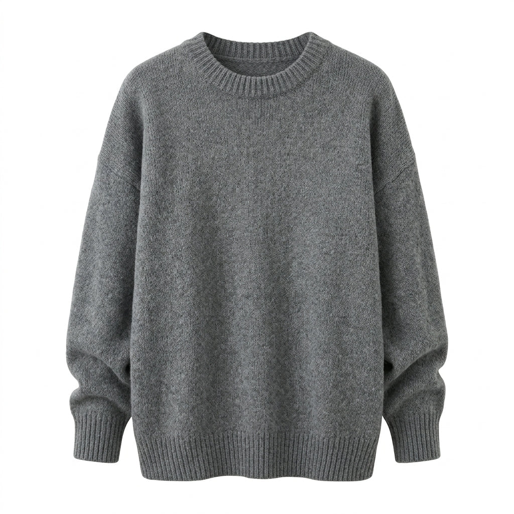Women's Cashmere Sweater – Oversized Crew Neck for Autumn/Winter Comfort - We are MFEO