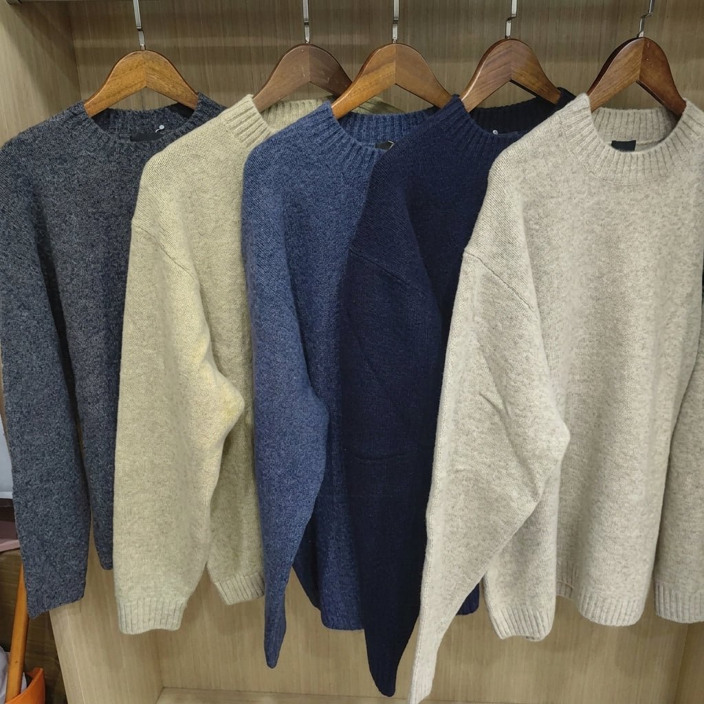 Women's Cashmere Sweater – Oversized Crew Neck for Autumn/Winter Comfort - We are MFEO