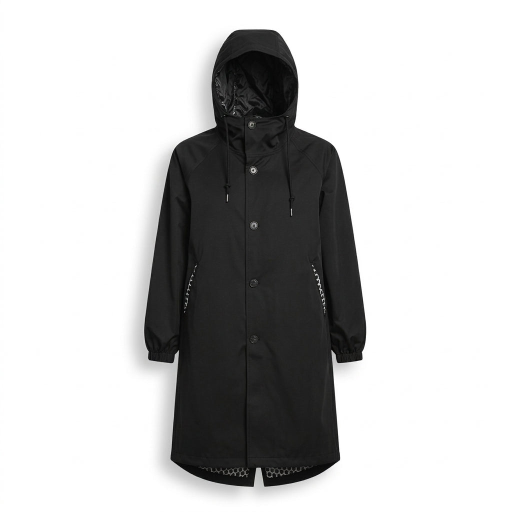 Women's Casual Jacket with Hood – Long, Button Front - We are MFEO