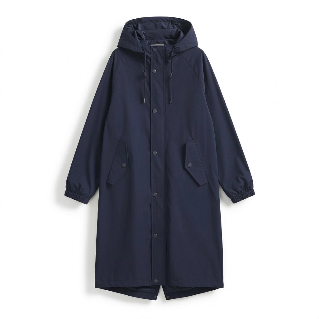 Women's Casual Jacket with Hood – Long, Button Front - We are MFEO