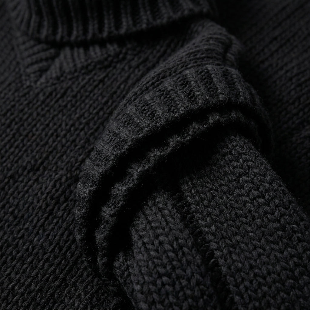 Women's Chunky Knit Sweater Dress with Turtleneck – Mini Length - We are MFEO