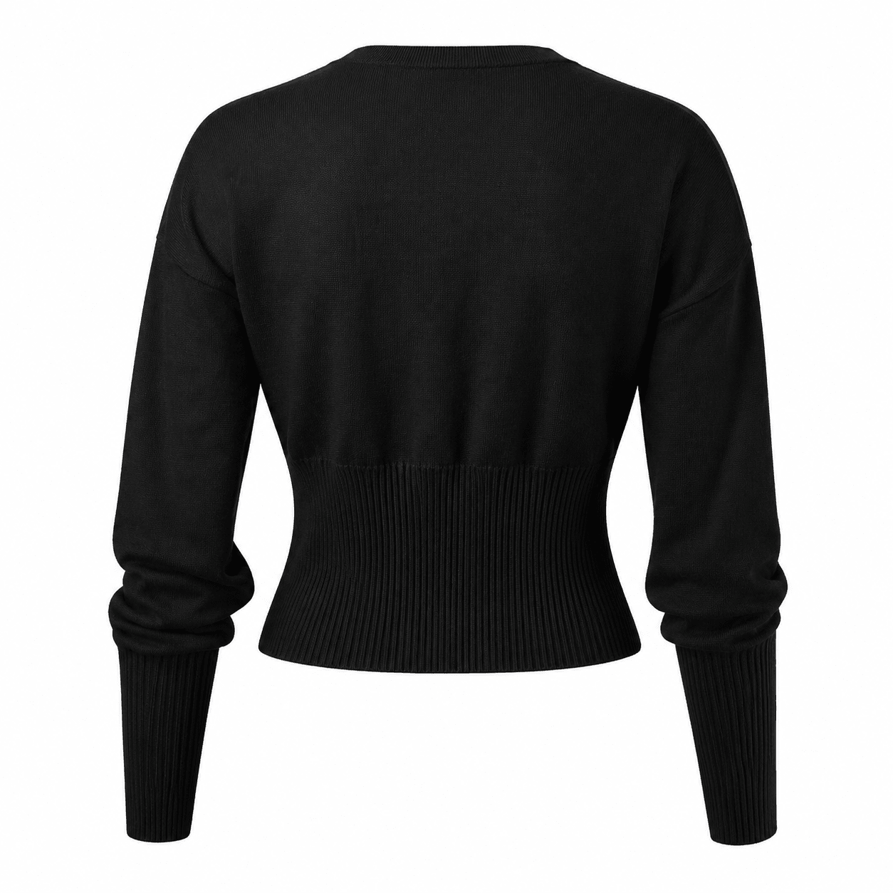 Women's Cropped Cardigan – Fitted Knit with Button Closure - We are MFEO