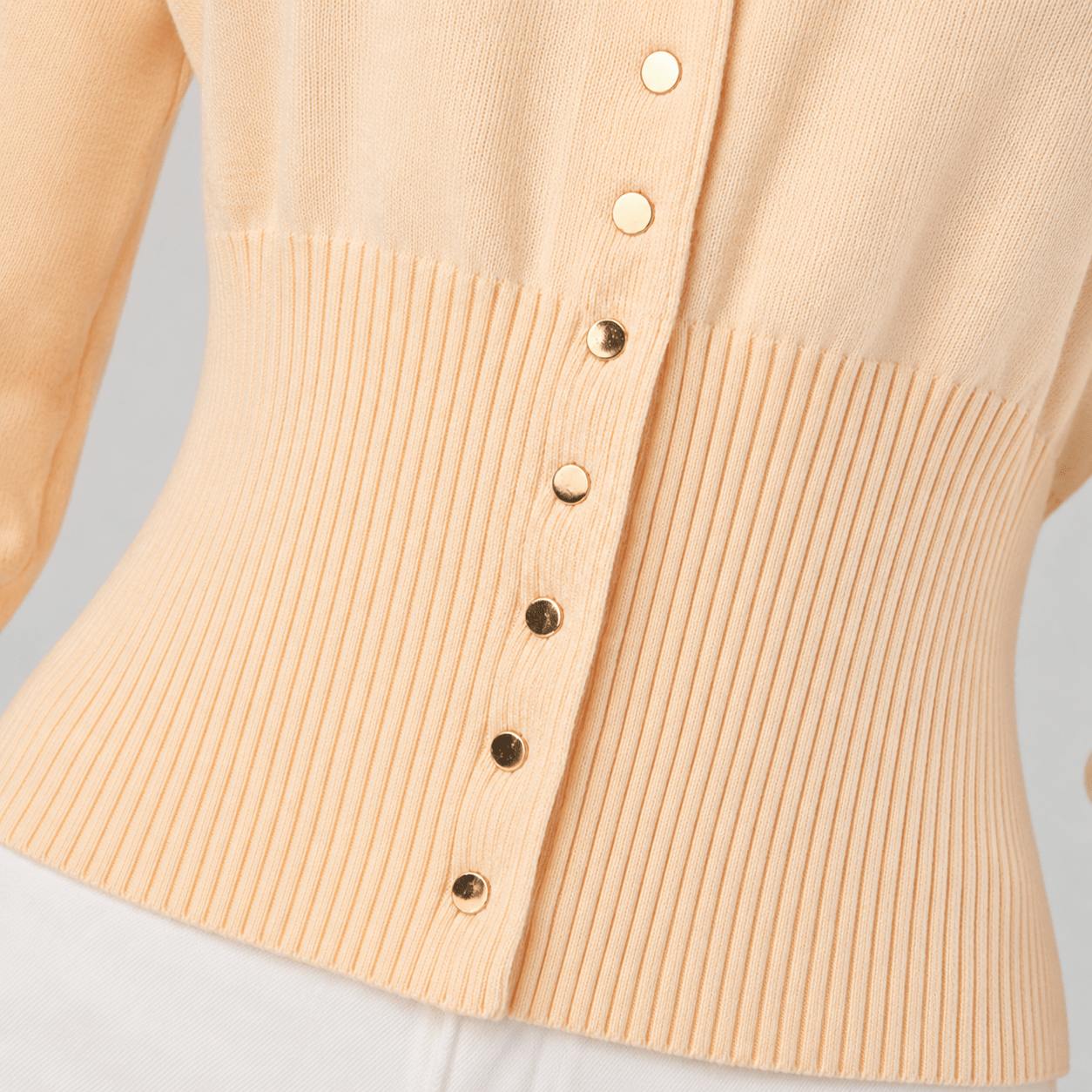 Women's Cropped Cardigan – Fitted Knit with Button Closure - We are MFEO