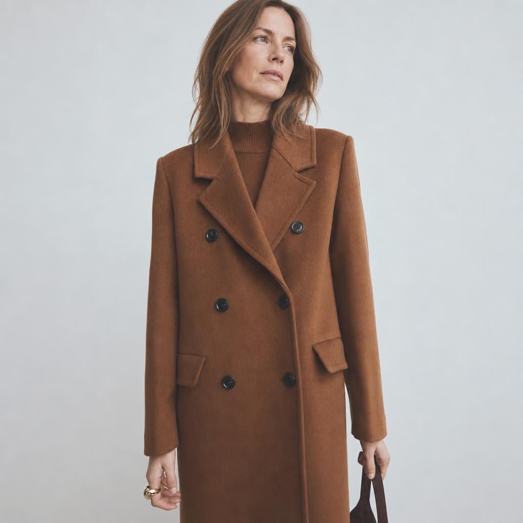 Women's Double-Breasted Trench Coat – Oversized Fit with Wide Lapel - We are MFEO