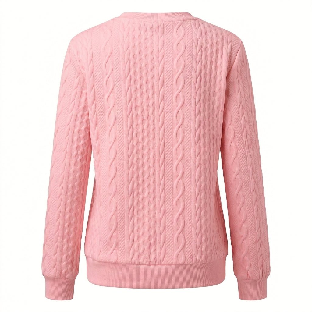 Women's Half-Zip Jumper – Fitted Cable Knit - We are MFEO