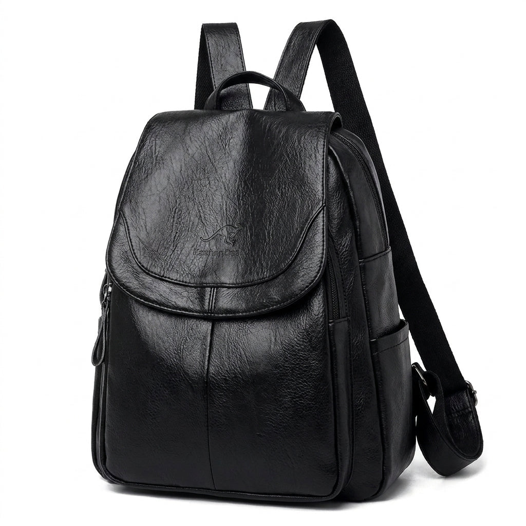 Women's Leather Backpack for Work – Structured Everyday Knapsack with Adjustable Straps - We are MFEO