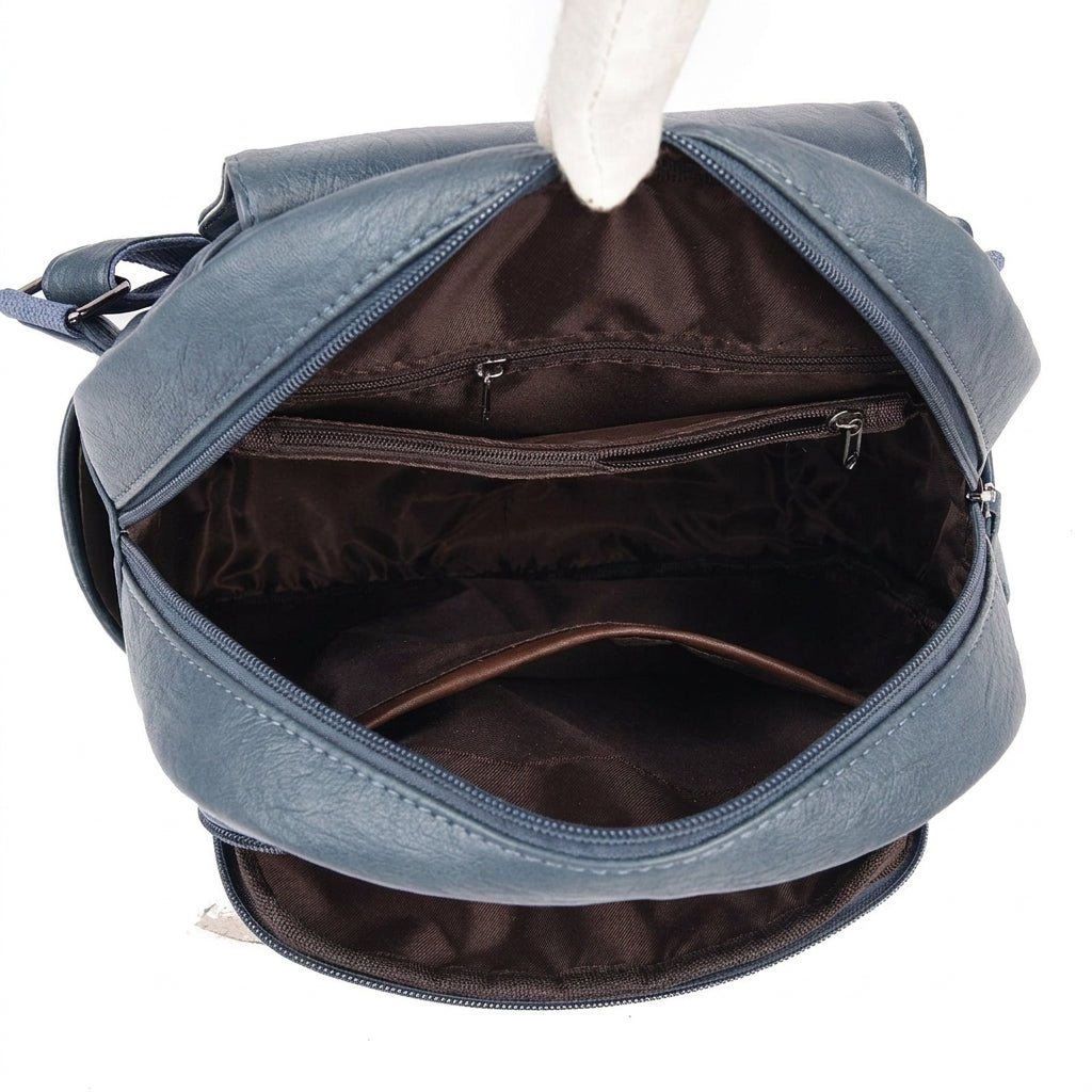 Women's Leather Backpack for Work – Structured Everyday Knapsack with Adjustable Straps - We are MFEO