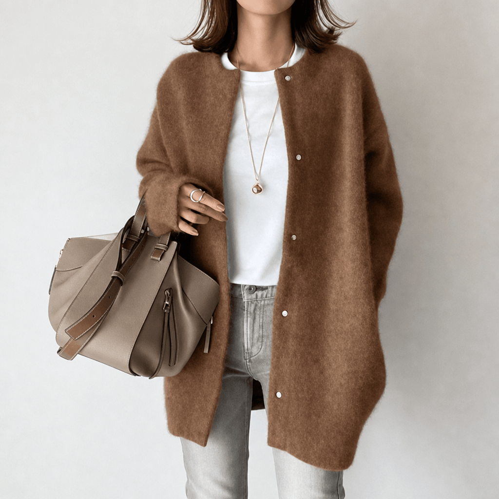 Women's Long Cardigan – Soft Oversized Fit for Layering and Comfort - We are MFEO