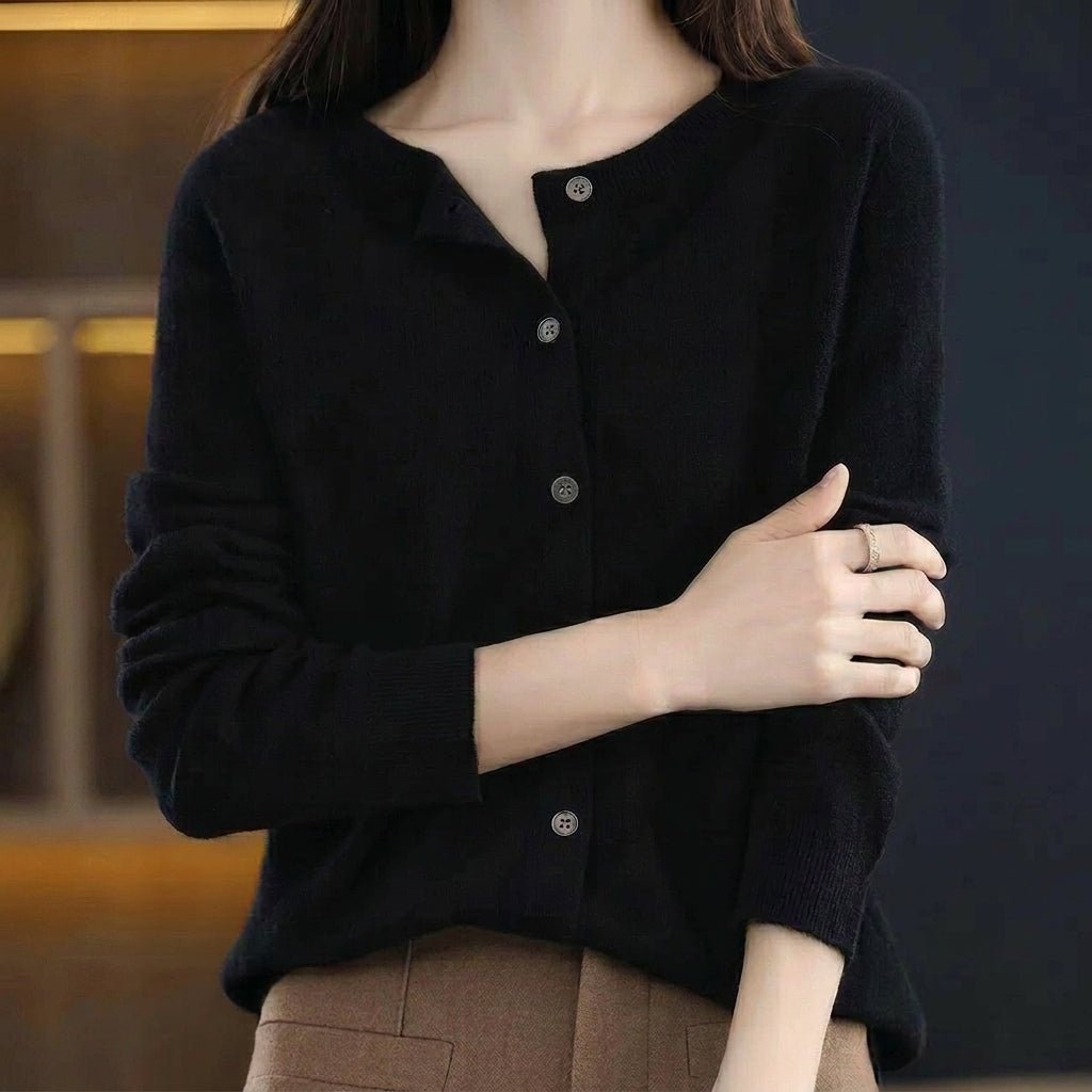 Women's Long Cardigan with Button Closure – Relaxed Fit, Soft Knit for Everyday Wear - We are MFEO