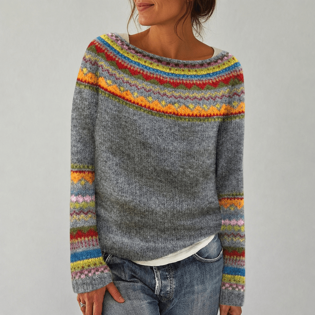Women's Nordic-Inspired Sweater – Cozy Relaxed Fit - We are MFEO