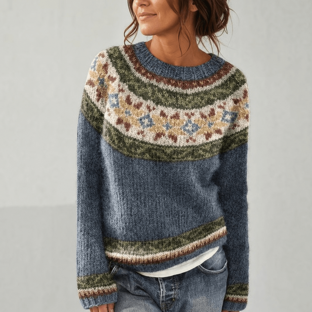 Women's Nordic-Inspired Sweater – Cozy Relaxed Fit - We are MFEO