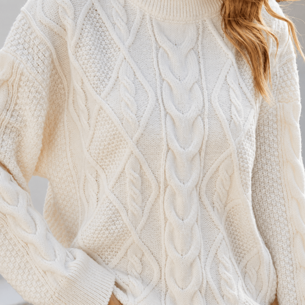 Women's Oversized Chunky Knit Jumper – Cable Knit Sweater - We are MFEO