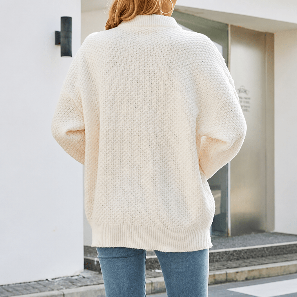 Women's Oversized Chunky Knit Jumper – Cable Knit Sweater - We are MFEO