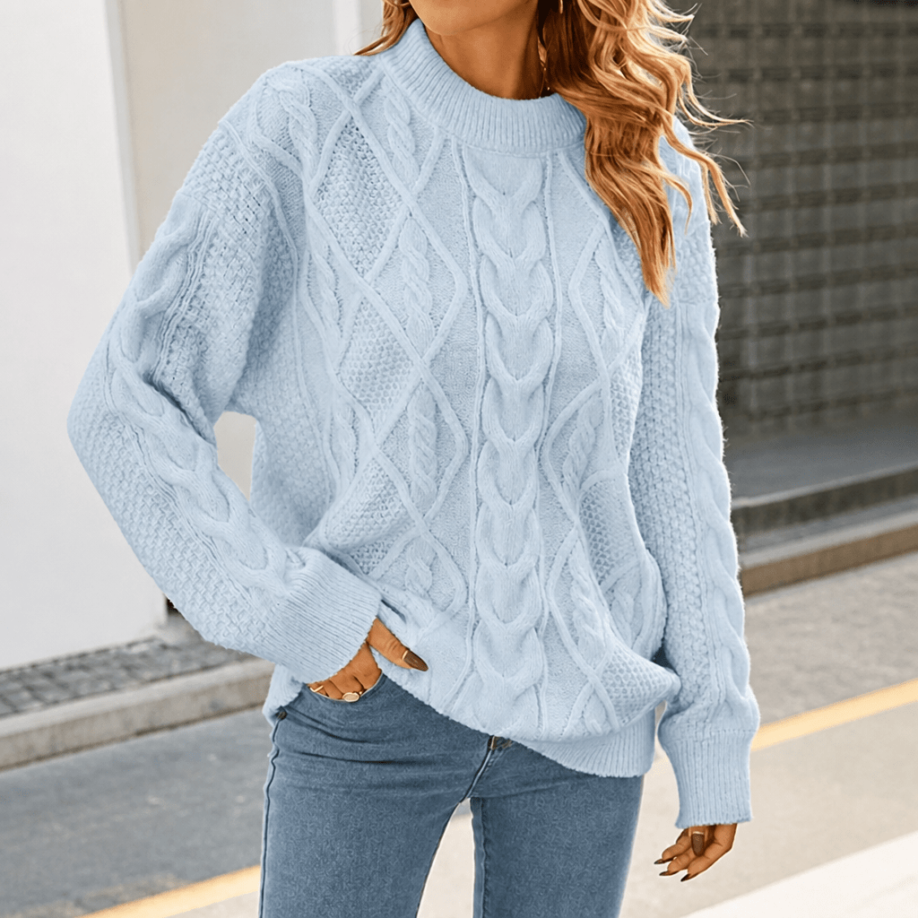 Women's Oversized Chunky Knit Jumper – Cable Knit Sweater - We are MFEO