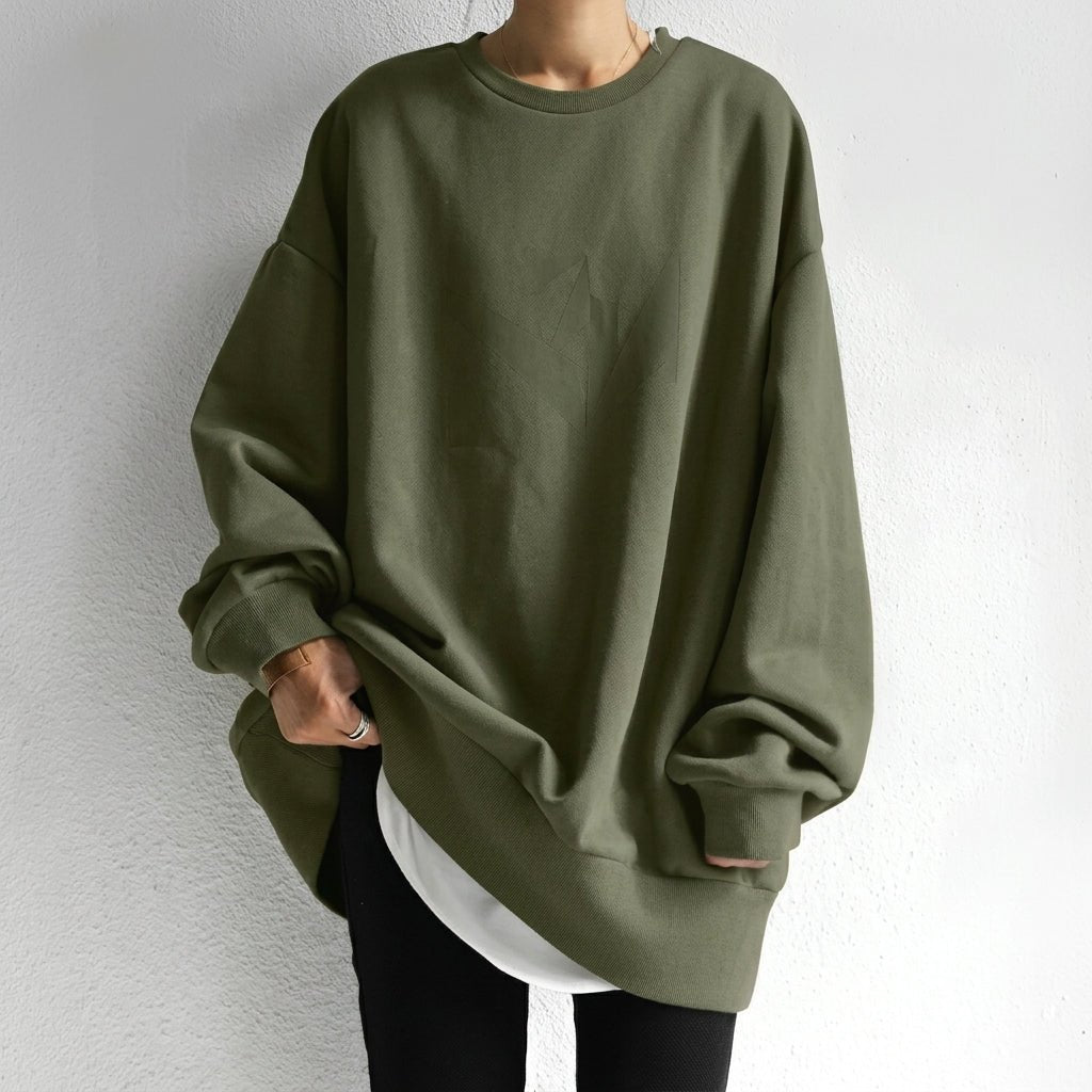 Women's Oversized Sweater – Long Sleeve Tunic for Casual Comfort and Warmth - We are MFEO