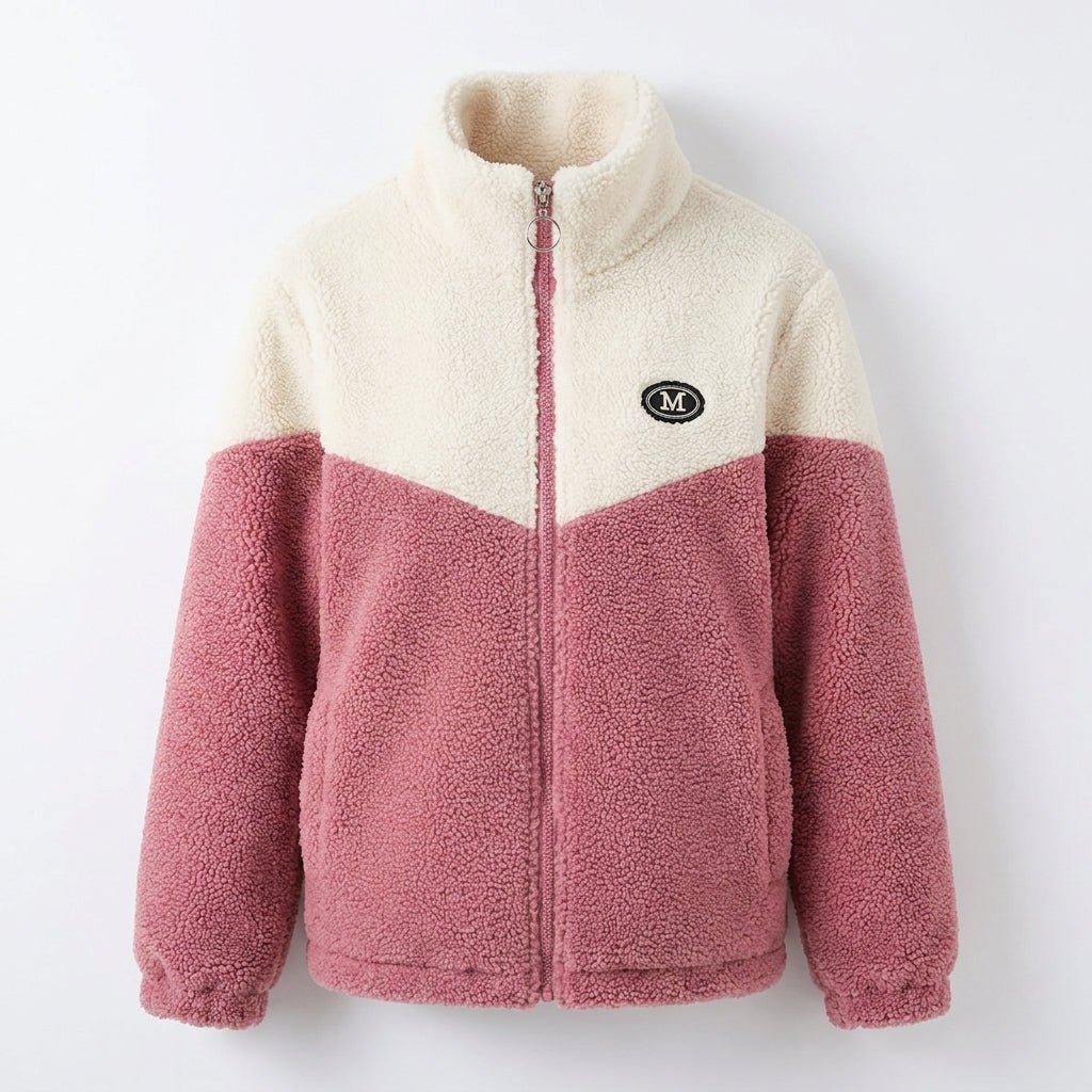 Women's Puffer Jacket for Winter – Oversized Plush Layer with Stand Collar and Full Zip - We are MFEO