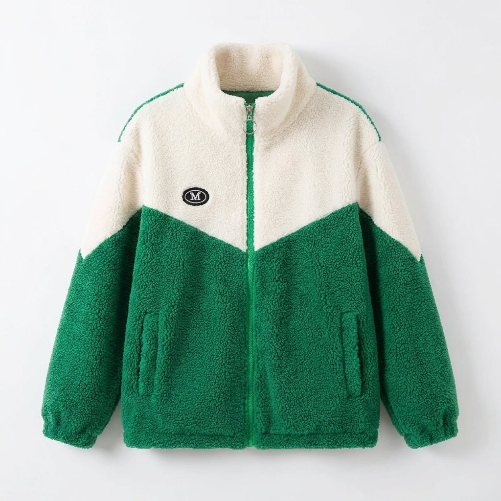 Women's Puffer Jacket for Winter – Oversized Plush Layer with Stand Collar and Full Zip - We are MFEO