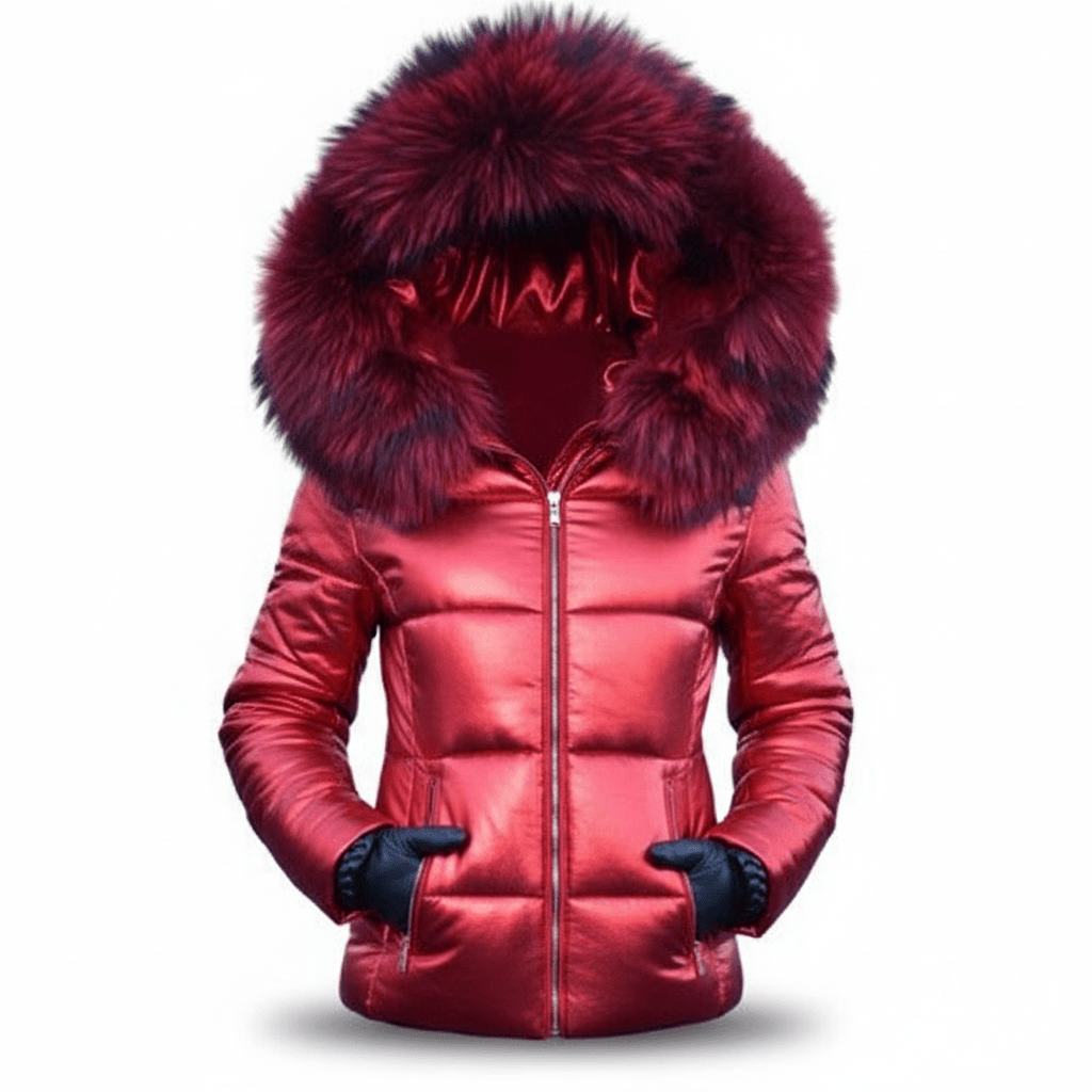 Women's Puffer Jacket for Winter – Quilted with Hood and Zip Pockets - We are MFEO