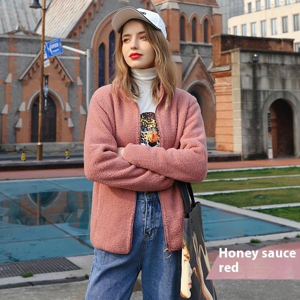 Women's Puffer Jacket – Warm Winter Coat with Stand Collar and Zip Front - We are MFEO