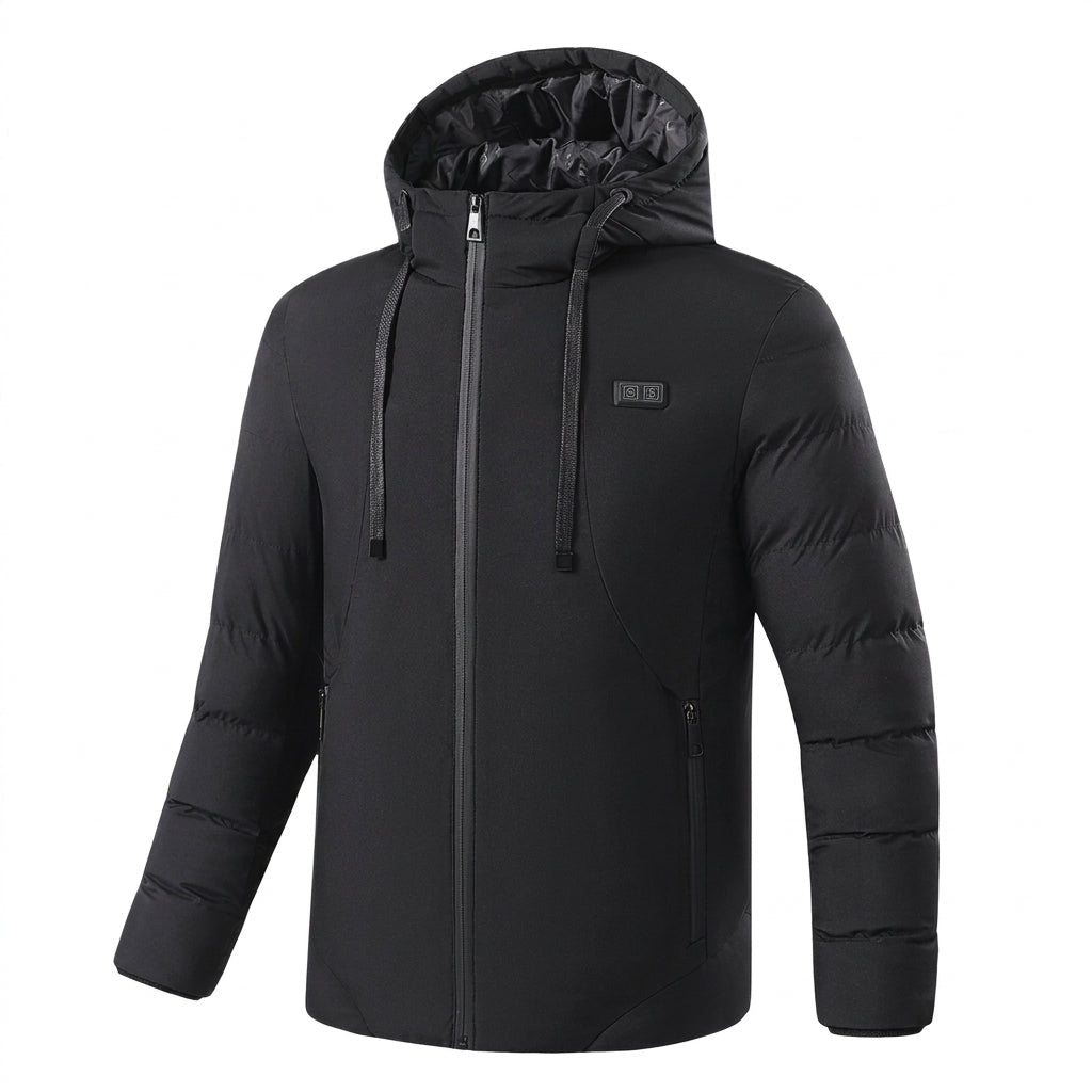 Women's Puffer Jacket with 11 Heating Zones – Quilted Longline Design for Winter Outdoors - We are MFEO