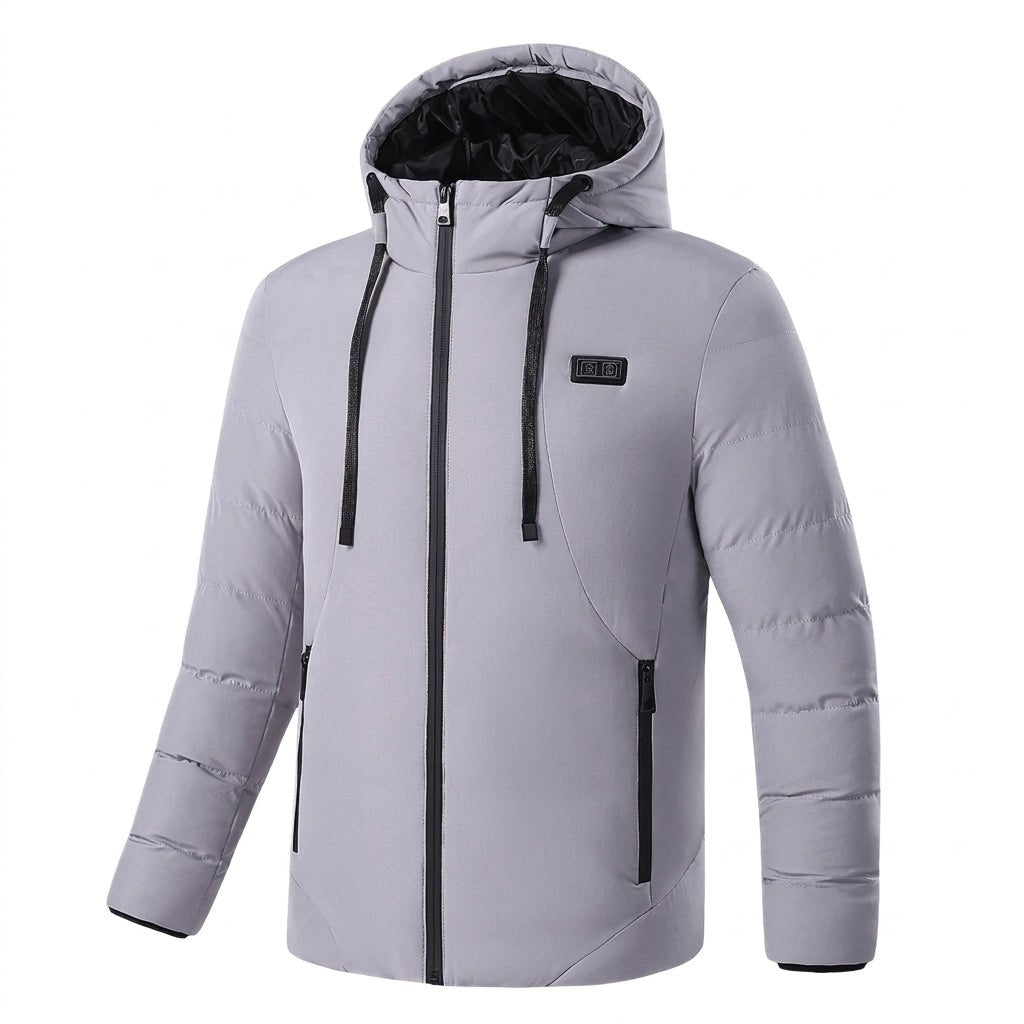 Women's Puffer Jacket with 11 Heating Zones – Quilted Longline Design for Winter Outdoors - We are MFEO