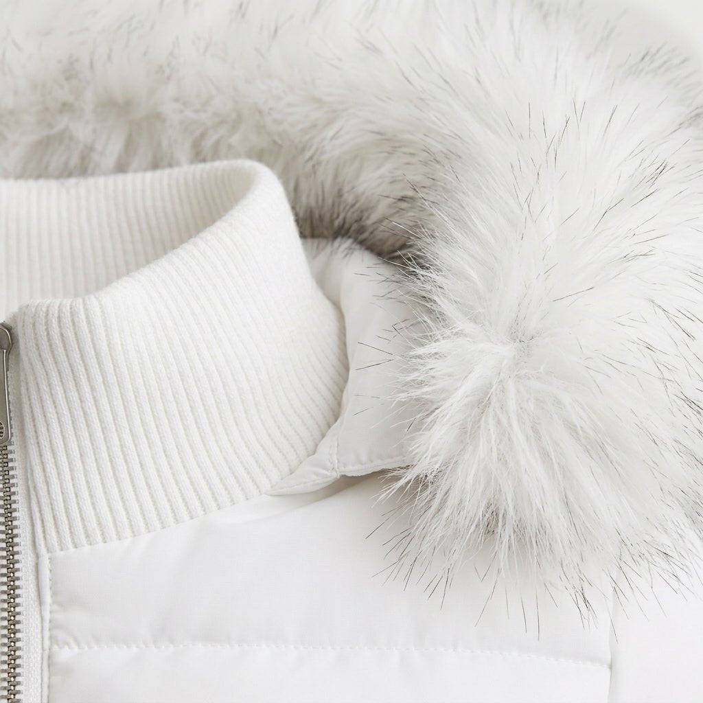 Women's Puffer Jacket with Hood – Quilted Bomber Style - We are MFEO