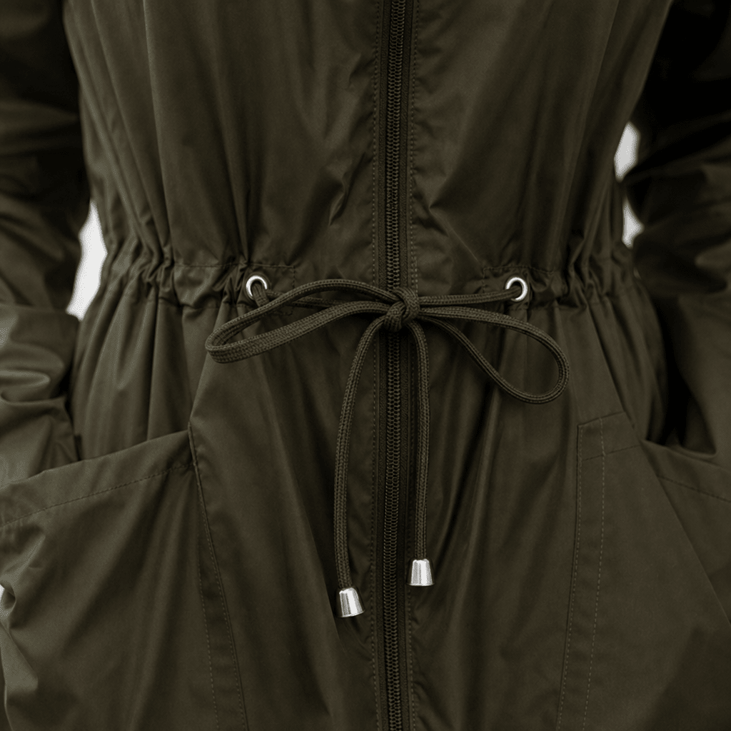 Women's Rain Jacket – Lightweight Waterproof Hooded Design with Drawstring Waist - We are MFEO