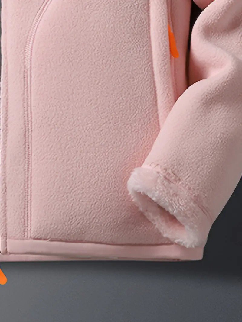 Women's Reversible Winter Jacket – Plush Zip-Up with Stand Collar - We are MFEO