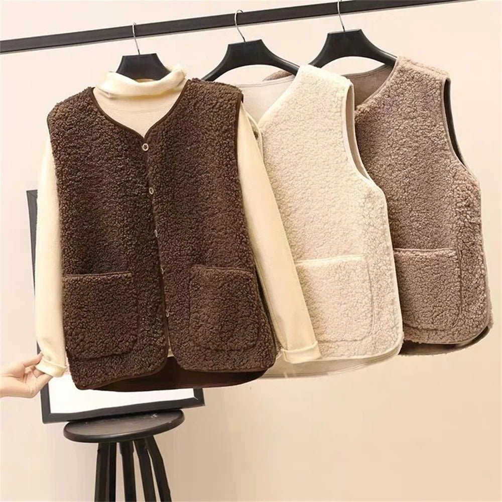 Women's Sleeveless Vest with Button Closure – Versatile Layer for All Seasons - We are MFEO
