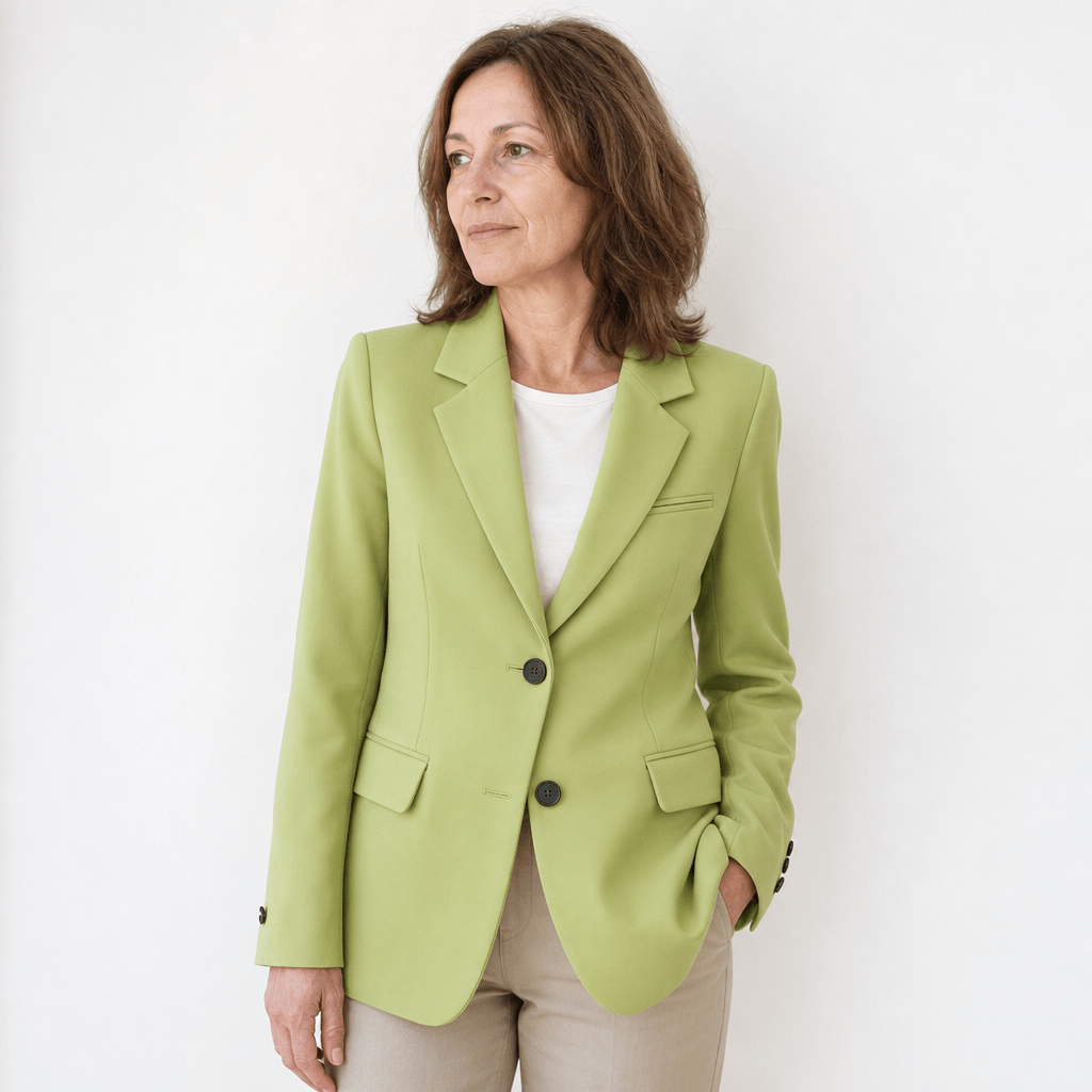 Women's Tailored Blazer – Fitted Notch Lapel Jacket for Work and Formal Events - We are MFEO