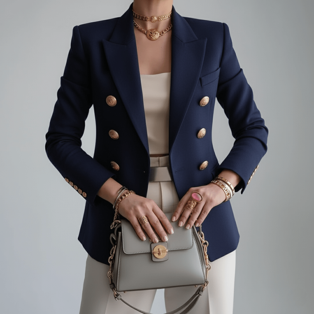 Women's Tailored Blazer for Smart Casual – Soft Structured Fit, Perfect for Layering - We are MFEO