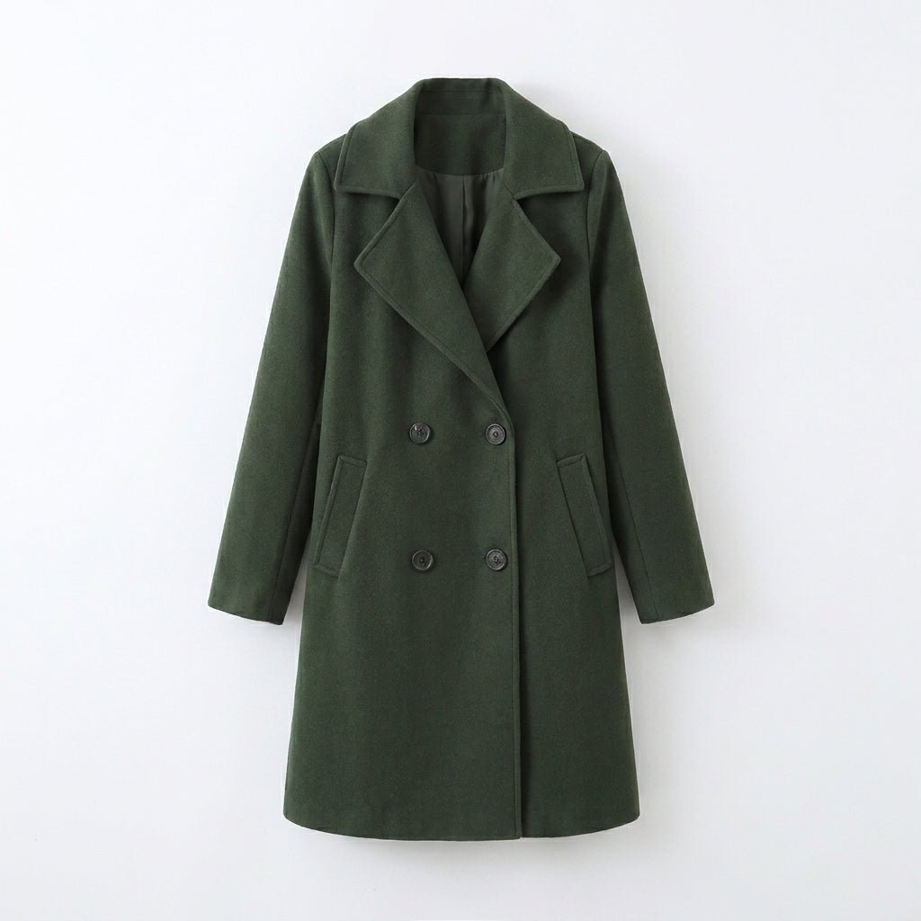Women's Trench Coat – Double Breasted Mid-Length for Winter Styling - We are MFEO