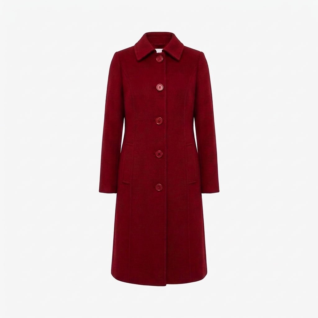 Women's Trench Coat for Winter – Long, Single-Breasted Design with Collar - We are MFEO