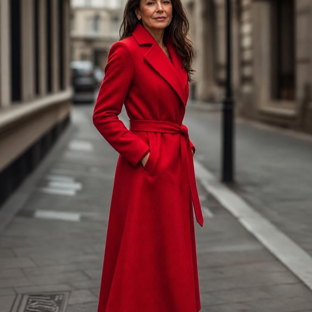 Women's Trench Coat – Tailored Maxi Length with Belt - We are MFEO