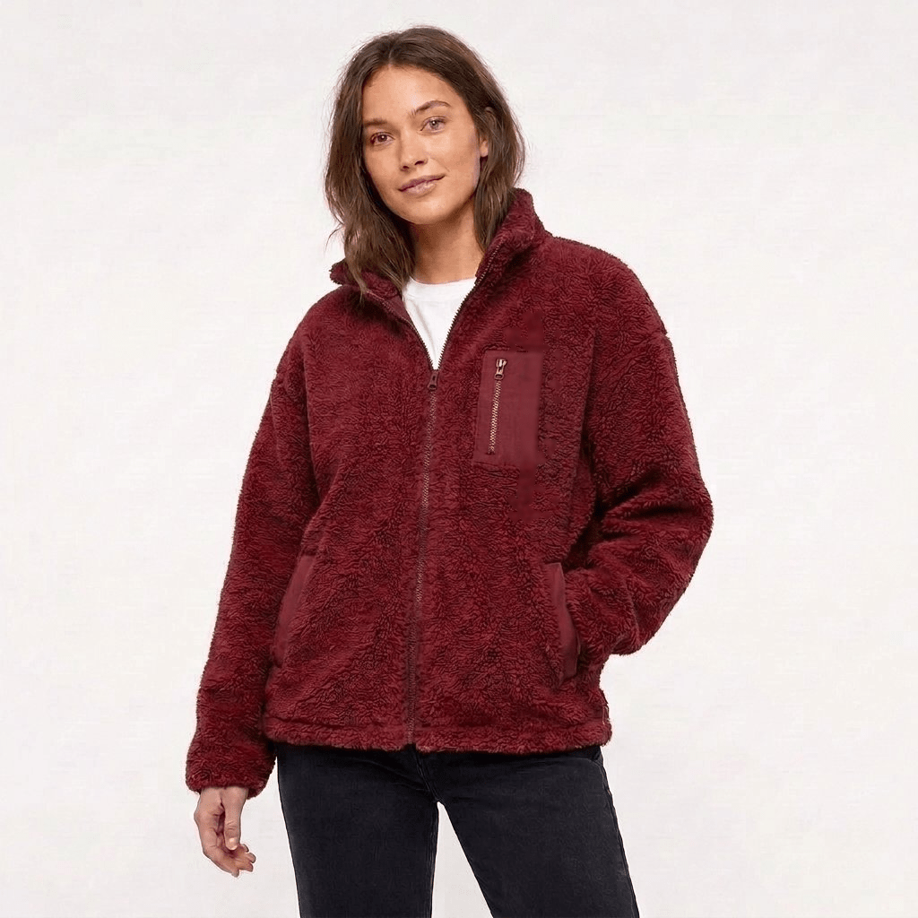 Women's Winter Jacket – Oversized Zip Front with Chest Pocket - We are MFEO