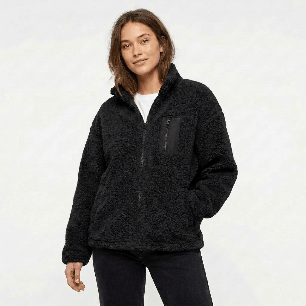 Women's Winter Jacket – Oversized Zip Front with Chest Pocket - We are MFEO