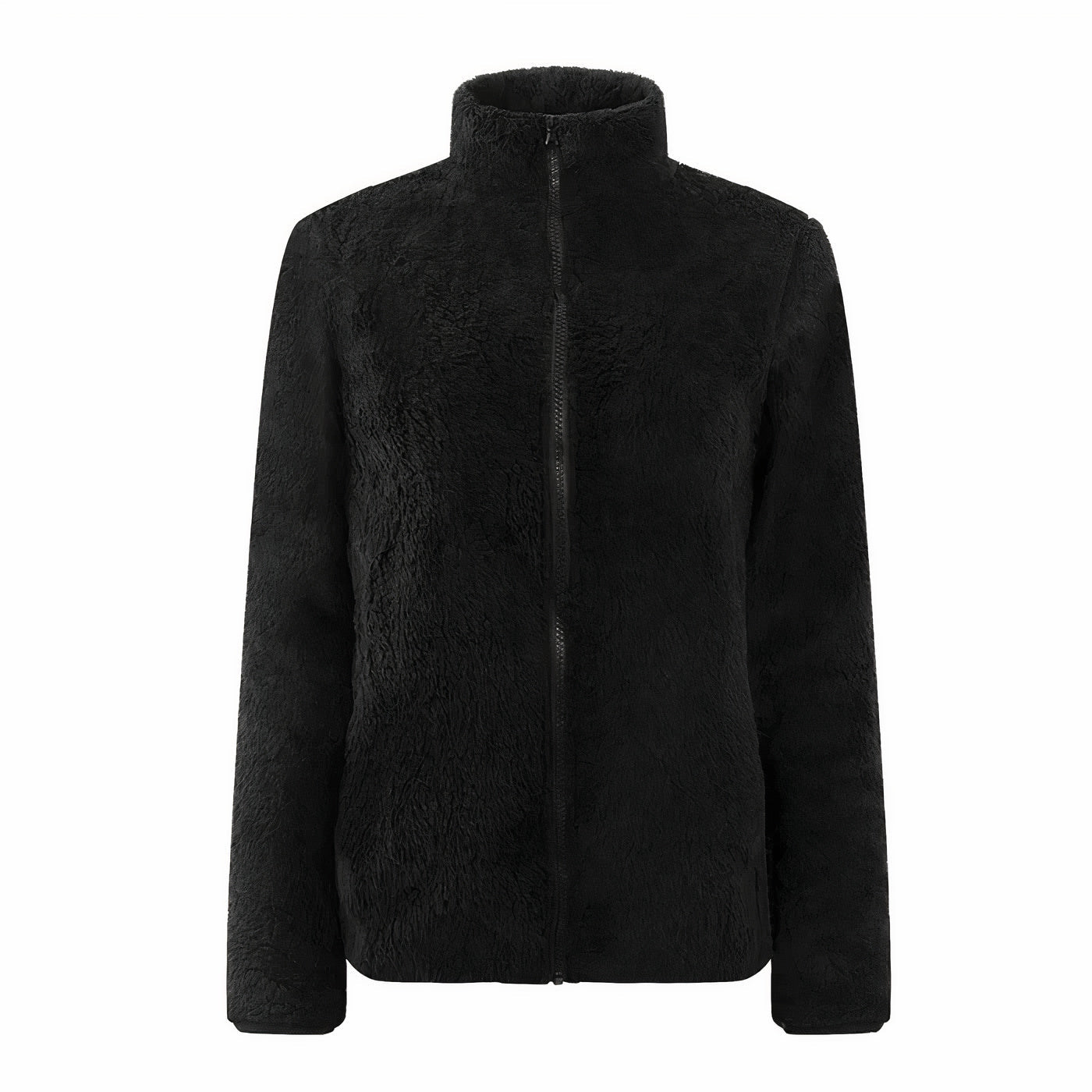 Women's Winter Jacket – Plush Texture with Stand Collar - We are MFEO