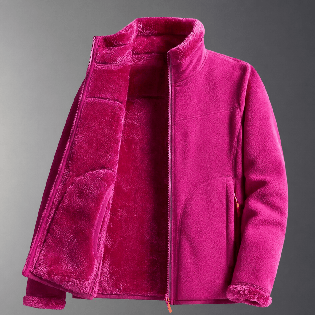 Women's Winter Jacket with Zip-Up Stand Collar – Reversible and Lightweight - We are MFEO