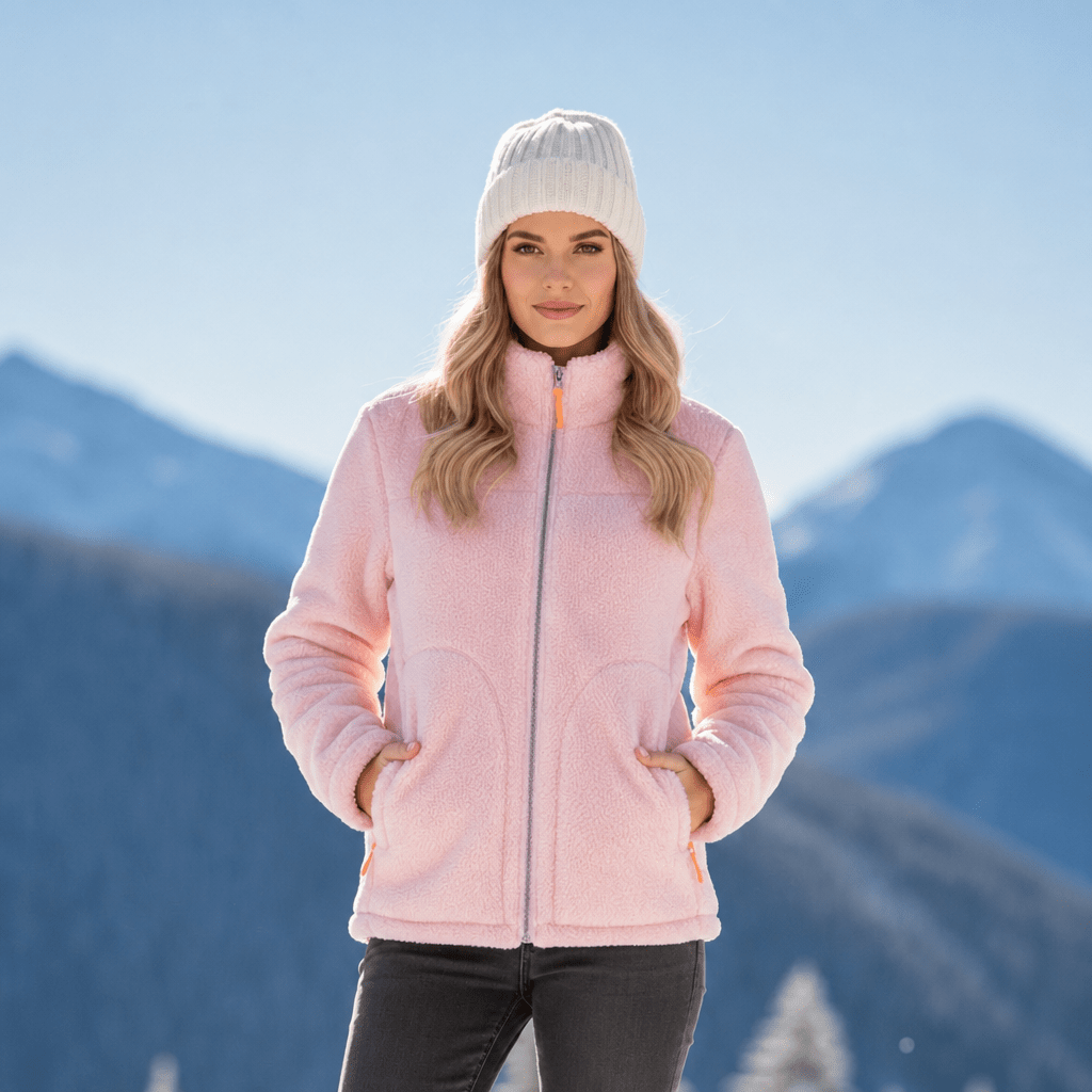 Women's Winter Jacket with Zip-Up Stand Collar – Reversible and Lightweight - We are MFEO