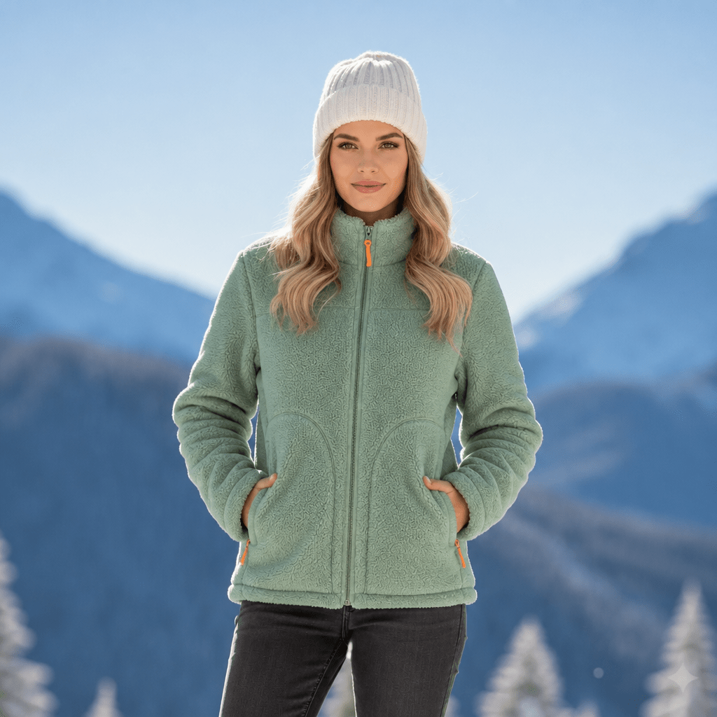 Women's Winter Jacket with Zip-Up Stand Collar – Reversible and Lightweight - We are MFEO