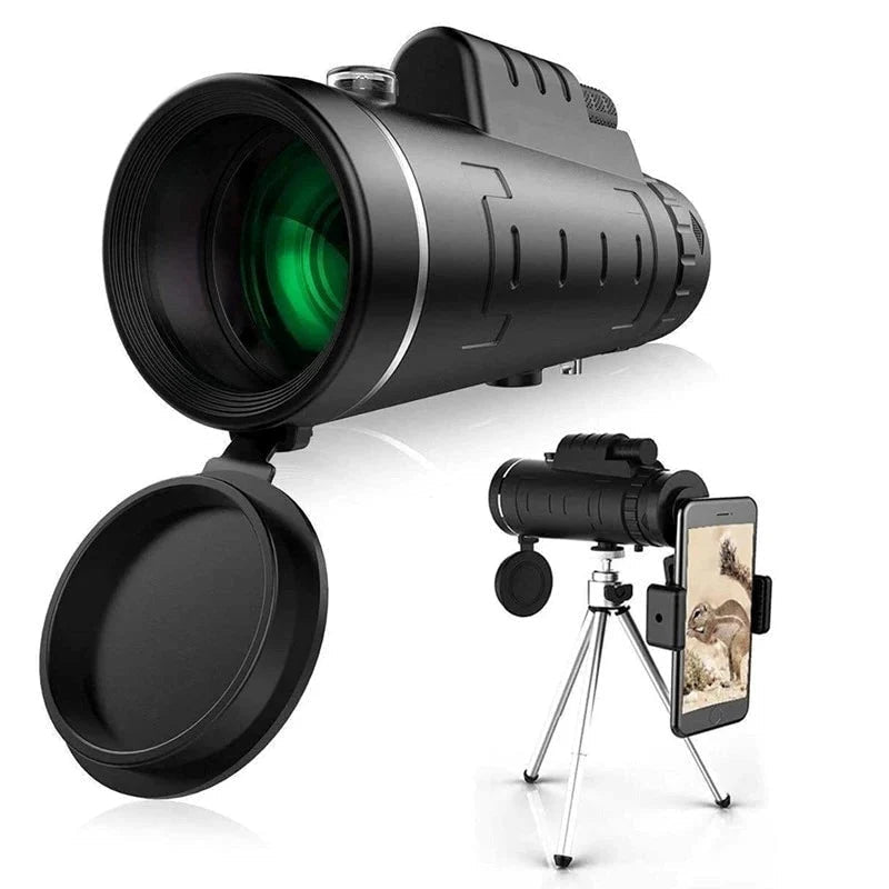 10x Monocular Telescope for Outdoor Use – Waterproof with Smartphone Holder and Tripod - We are MFEO