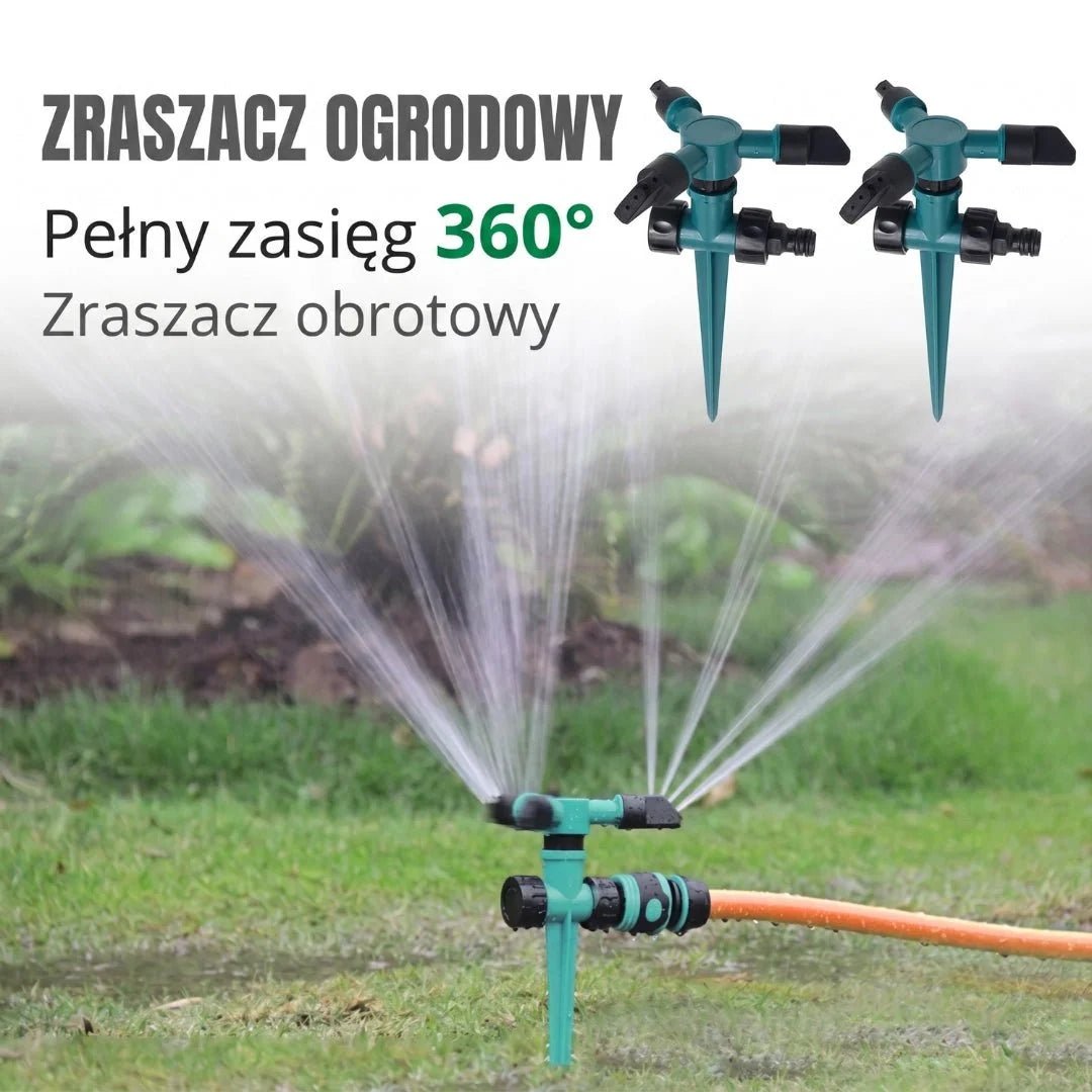 360° Garden Sprinkler for Efficient Irrigation – Adjustable Spray for Lawns and Flower Beds - We are MFEO
